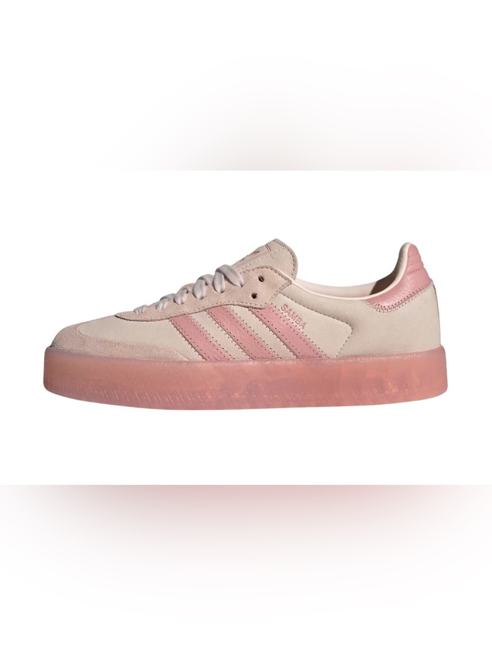 adidas Samba Platform Sneakers - Blush Pink & Off-White